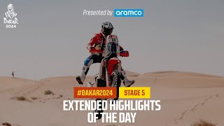 Extended highlights of Stage 5 presented by Aramco  Dakar2024 [upl. by Milson71]