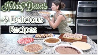 9 Holiday Dessert Recipes The Best Most Delicious Recipes To Enjoy This Holiday SeasonCook With Me [upl. by Zetneuq]