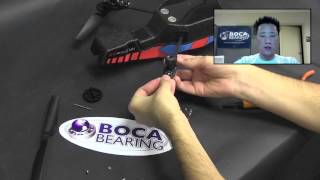 How To Install Bearings In The AR Parrot Drone 20 With Boca Bearings [upl. by Kcirddot292]