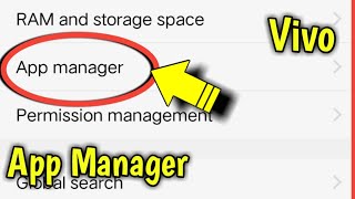 How To Find And Use App Manager In All Vivo Mobile Phone For Clear Data  Clear Data And Unistalling [upl. by Sabra25]