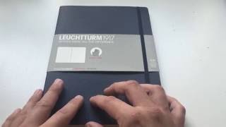 Leuchtturm1917 B5 Composition  NotebookReview with focus on inkfriendliness [upl. by Atthia]