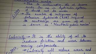 Neutralization number and Lubricity English amp Hindi [upl. by Carlo]