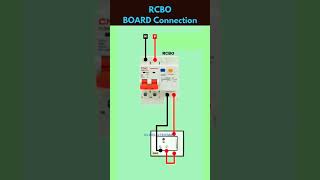 RCBO BOARD Connectionrcbo wiringconnection boardconnection wiring rcb electrical [upl. by Rama715]