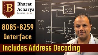 8085  8259 Interfacing and Address Decoding  Bharat Acharya Education [upl. by Bruis]