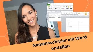 Namensschilder in Word 2010 erstellen Tutorial [upl. by Emelin]