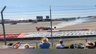 Verstappen Crash Seen by Stands VARIOUS ANGLES [upl. by Ilek]