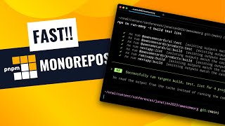 Lightning Fast PNPM Workspaces [upl. by Nyladnar234]
