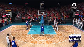 NBA 2K24 Olympics Mode  USA vs France Gold Medal Game  Ultra Realistic Gameplay [upl. by Oht]