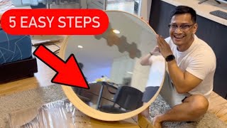 HOW TO INSTALL IKEA STOCKHOLM MIRROR  5 EASY STEPS [upl. by Ecinnej]