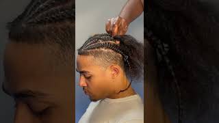 Cornrow Hairstyle For Men 🔥🔥 cornrows menshairstyles [upl. by Naesar]