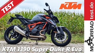 KTM 1390 Super Duke R Evo  Test deutsch [upl. by Acessej230]