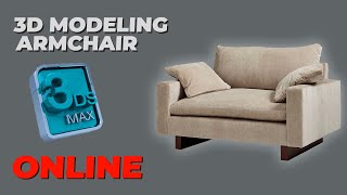 3D MODELING ARMCHAIR  ADINTRO [upl. by Ahsocin]