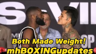 Jaron Boots Ennis vs Romain Villa weigh in  Both fighter made weightshowtimeboxing boxing [upl. by Alyek]