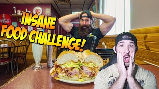 Ninja Reacts to BeardMeatsFood Giant Deli Sandwich Challenge in Michigan [upl. by Cleary643]