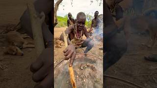 💪The centenarian successfully hunted a deer hadzabetribe Hunterwildlife bush [upl. by Merv634]