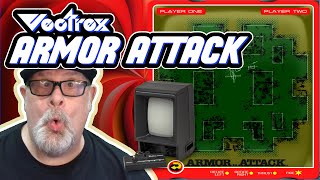 RETRO BLISS Battles Tanks in ARMOR ATTACK on VECTREX [upl. by Horodko]