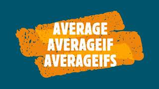 FUNCTIONS AND FORMULAS STATISTICAL  Average  AverageIf  AverageIfs [upl. by Anilemrac]