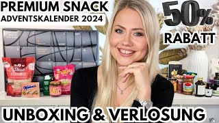 LECKER PREMIUM Feinschmecker ADVENTSKALENDER 2024  UNBOXING amp VERLOSUNG [upl. by Mak]