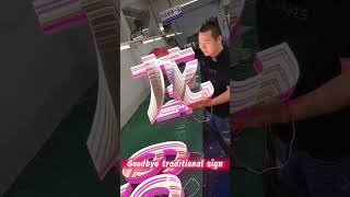 Its amazing This is the LED sign made in China signagedesign signage ledneon ledlight sign [upl. by Peer635]