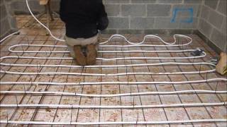 Underfloor heating  Simple Cheap install Method [upl. by Verdha]