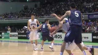 ウィンターカップ2015 高校バスケ 男子3位決定戦 中部第一 vs 能代工業 [upl. by Imehon266]