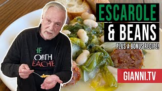 How to Make Beans and Greens Scarole e Fagioli [upl. by Mihsah]