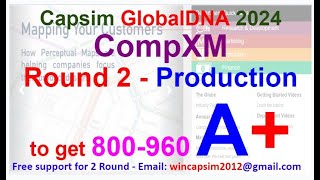 Capsim GlobalDNA 2024  CompXM guide  GlobalDNA Round 2  Production [upl. by Ahsinel]