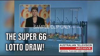 Super 66 Lotto Draw with Denise Drysdale A Classic Australian TV Moment [upl. by Tyler]