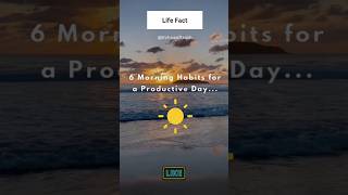 6 morning habits for a productive day ytshorts psychologyfacts [upl. by Raddy]