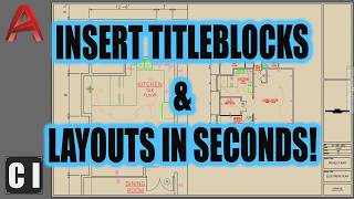 How To Insert a TITLEBLOCK in AutoCAD like a PRO [upl. by Osyth394]