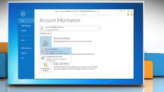 How to Remove a Windows® Live Hotmail™ account from Outlook 2013 on Windows® 7 [upl. by Arquit854]