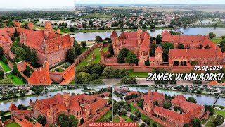 🇵🇱 Zamek Malbork 5082024 w deszczu z drona MINI 4 Pro 4k in Poland 🇵🇱 [upl. by Dahc]