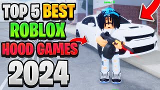 TOP 5 BEST ROBLOX HOOD GAMES IN SUMMER OF 2024 CONSOLE  MOBILE [upl. by Sibie]