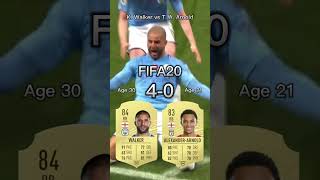 Kyle Walker vs Trent AlexanderArnold【FIFA OVR Compilation】ウォーカーvsアーノルド [upl. by Anahpets916]