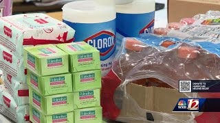 Southern Guilford High School students gathering donations for Hurricane Helene vcitims [upl. by Allenotna]