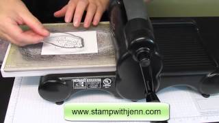 How to use Stampin Ups Magnetic Platform for the Big Shot [upl. by Nymzaj]