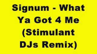 Signum  What Ya Got 4 Me Stimulant DJs Remix [upl. by Shanie]