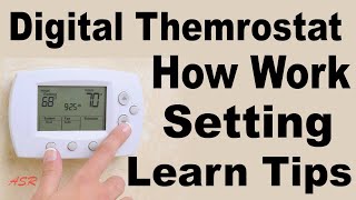 HVAC technician must watch How settings how work Digital Honeywell thermostat use full information [upl. by Phene]