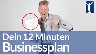 So erstellst Du den perfekten Businessplan in 12 Minuten [upl. by Odel]