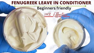 How to make Fenugreek Leavein conditioner  Do not wash it out [upl. by Jerz]