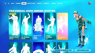 EVERY Icon Series Traversal Emote in Fortnite [upl. by Ynohtna]