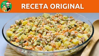 Así es la Receta Original de la Ensalada Rusa ¡Muy Fácil Sabrosa y Rendidora  MONO 1981 [upl. by Lombardi]