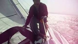 Macgregor 26M on auto pilot 45 deg in 45 knots [upl. by Duane]