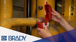 Brady Gate Valve Lockout  How To Install [upl. by Morna799]