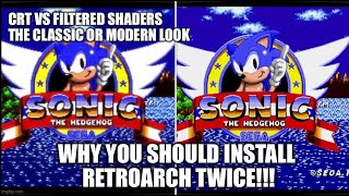 Why You Should Install Retroarch Twice CRT vs Smooth Filtering [upl. by Aneleairam]