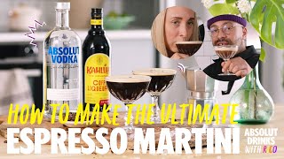 The ULTIMATE Espresso Martini Recipe  Absolut Drinks [upl. by Guillaume]