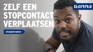 Stopcontact verplaatsen  Wanden en plafonds  How to met GAMMA [upl. by Melvin82]