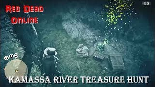 Red Dead Online Kamassa River Treasure Hunt [upl. by Ayotol]