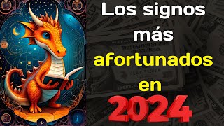 Los signos más afortunados en 2024 Horóscopo para 2024 [upl. by Margit883]