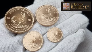 2022 Gold krugerrand Coin range  110oz 14oz 12oz 1oz [upl. by Bleier]